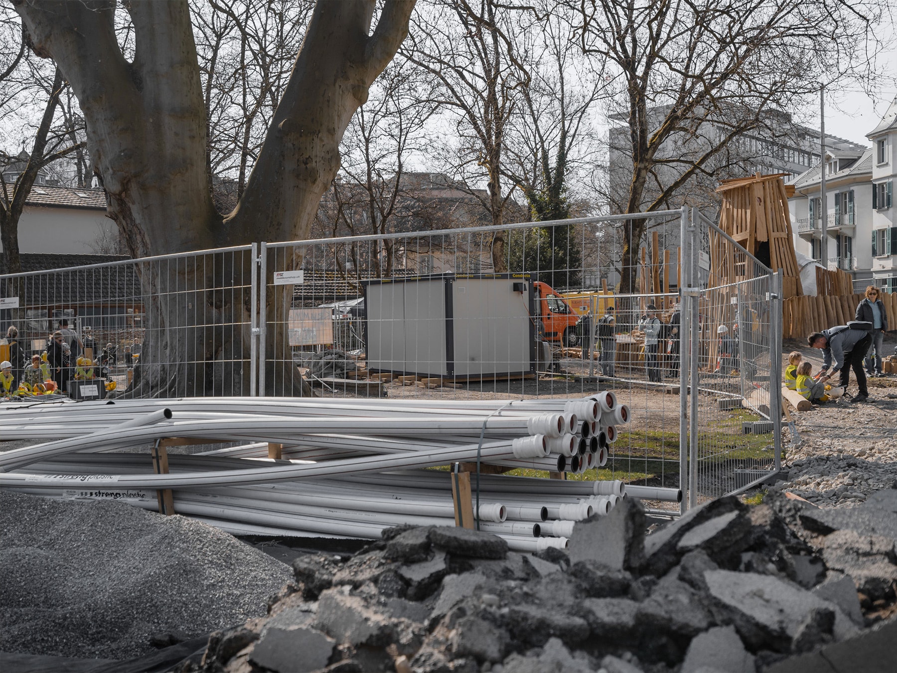 Architekturfotografie - Spielplatz Monbijou